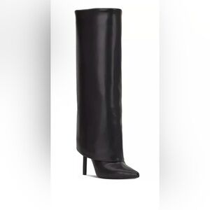 INC International Concepts Black High-Stiletto Knee Boot
